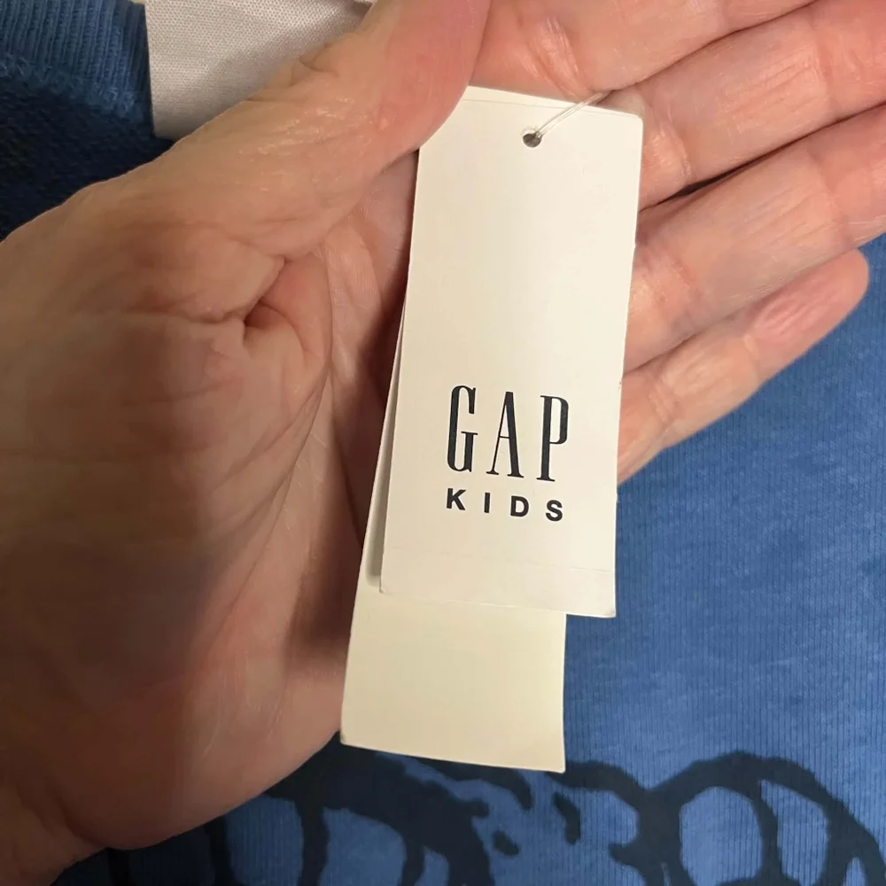 Gap Blue Kids XL 14/16 Ram SF Athletic Department Sweatshirt